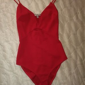 Red bodysuit